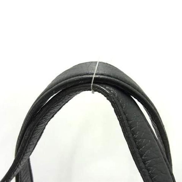 Versace (Authentic) Large Black Pelle Leather & Gold Medusa Shoulder Bag, VGUC - Picture 9 of 11